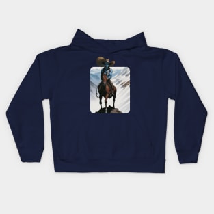 Galactic Horseback Adventure Kids Hoodie